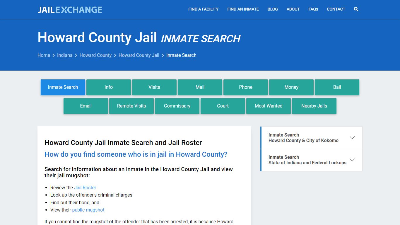 Inmate Search: Roster & Mugshots - Howard County Jail, IN